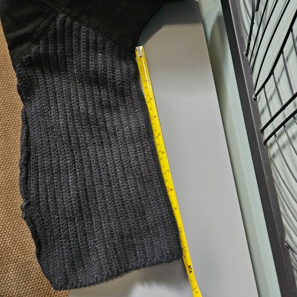 Aldo | Black Suede and Wool Flat and Slouchy Customizable Boots - Picture 6 of 12